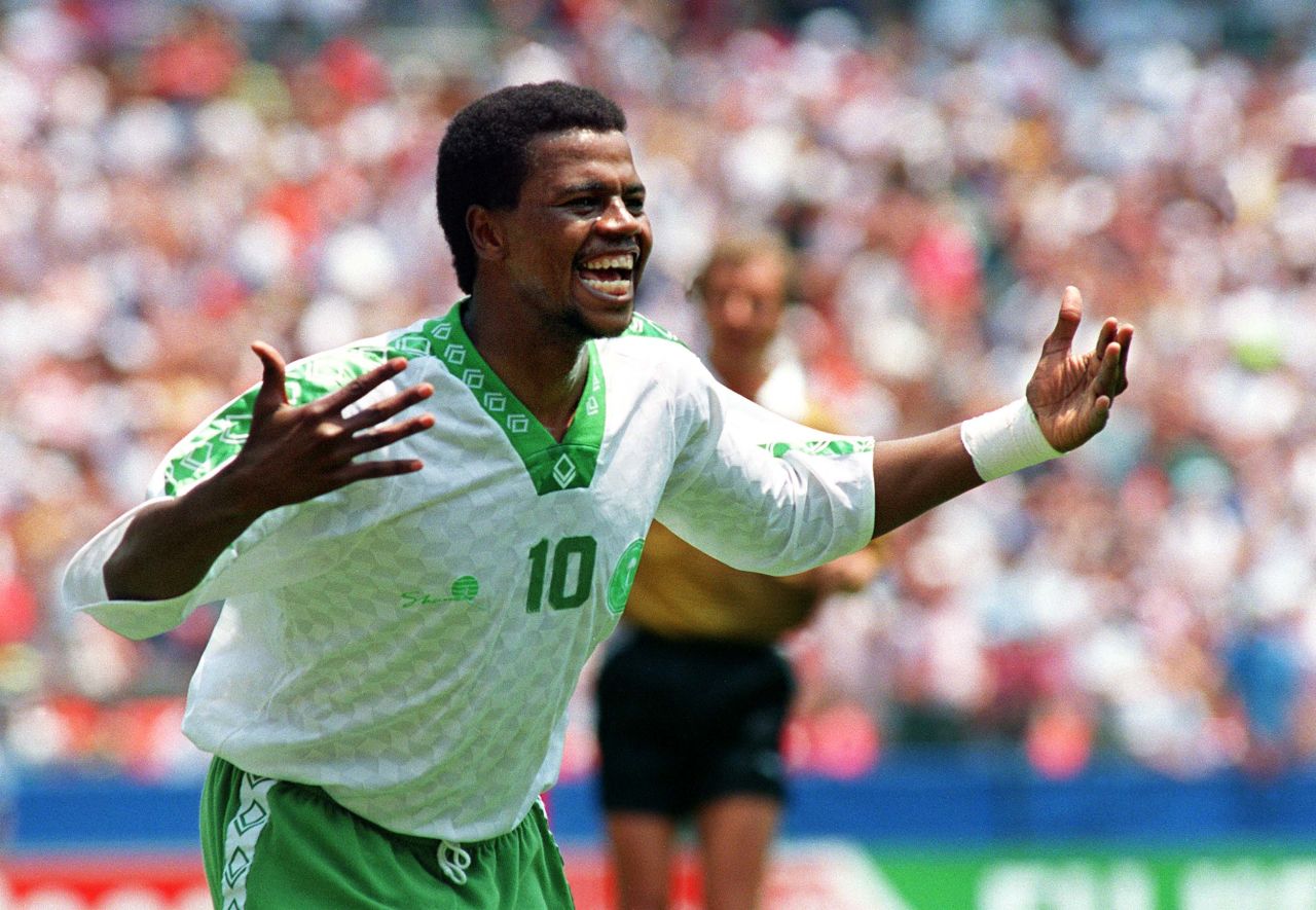 <strong>Saudi Arabia 1-0 Belgium, 1994</strong><br />Making their World Cup debut, the Saudis had already surpassed expectations with a 2-1 win over Morocco before improbably beating Belgium with a wondrous goal from Saeed Al-Owairan (pictured). Saudi entered the match with a less than 23% chance of winning, according to data analysts Gracenote. The loss still ranks as Belgium's most improbable in the World Cup. 