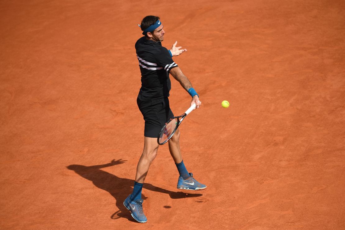 Even Juan Martin del Potro's big forehand couldn't get the better of Rafael Nadal in Paris. 
