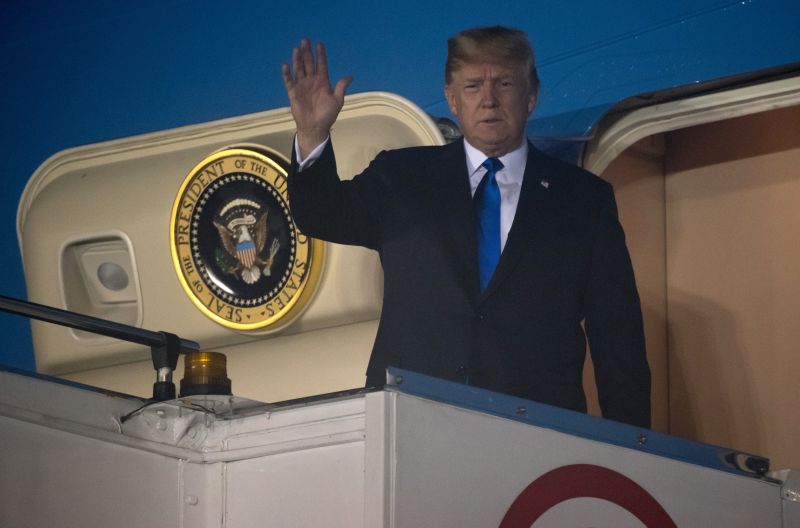 Trump arrives in Singapore ahead of historic North Korea