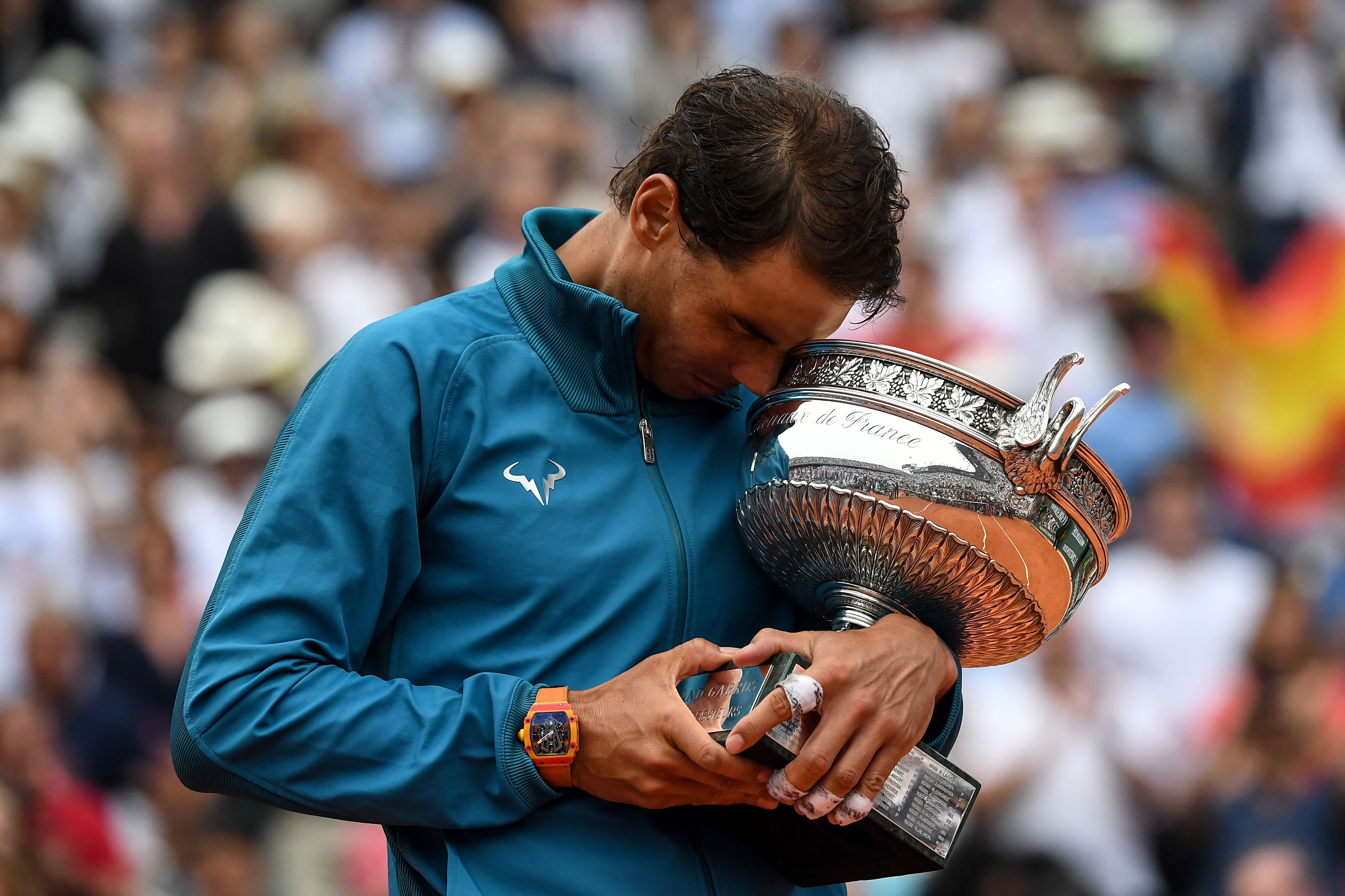 The Spaniard won his first French Open on his debut as a 19-year-old at Roland Garros and has only lost two matches since then.
