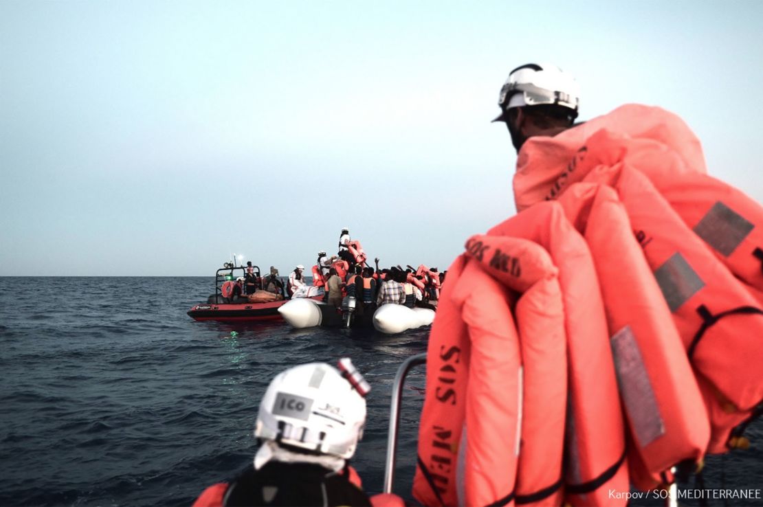 The Aquarius conducts a rescue over the weekend.