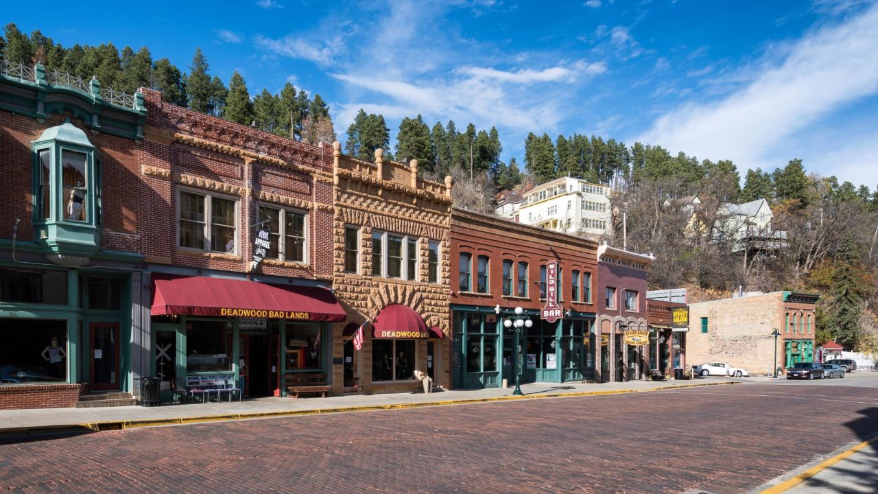 Come soak in some Wild West history in Deadwood, South Dakota.