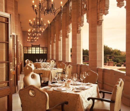 <strong>Taj Umaid Bhawan Palace Jodhpur, India:</strong>  Maharaja Umaid Singh, the ruler of Jodhpur at that time, commissioned the golden palace to be crafted in an Indo-deco style using sandstone and marble.