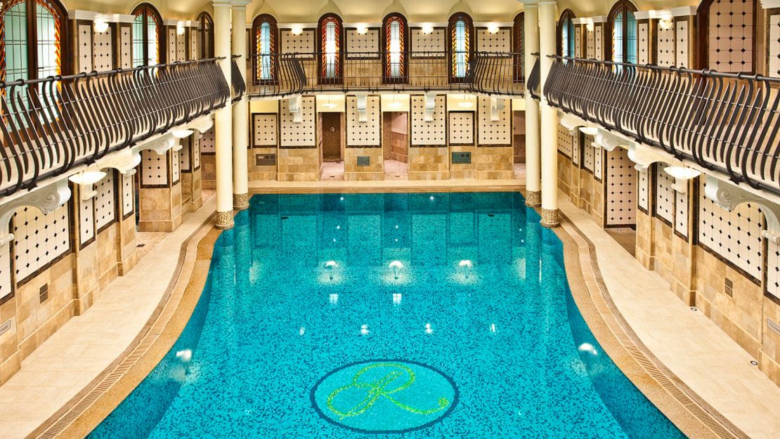 The Royal Spa at the Corinthia Hotel has a stunning 15-meter swimming pool.