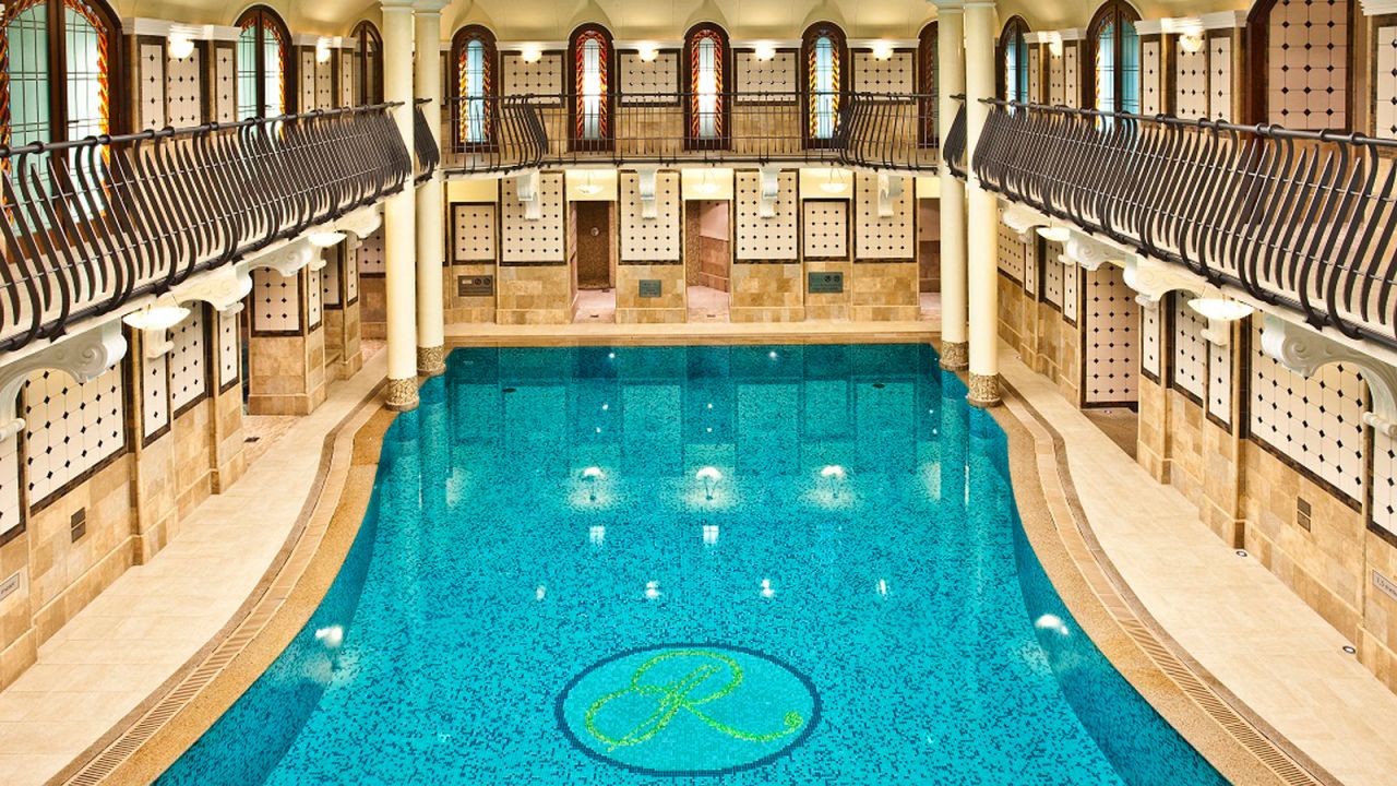 The Royal Spa at the Corinthia Hotel has a stunning 15-meter swimming pool.