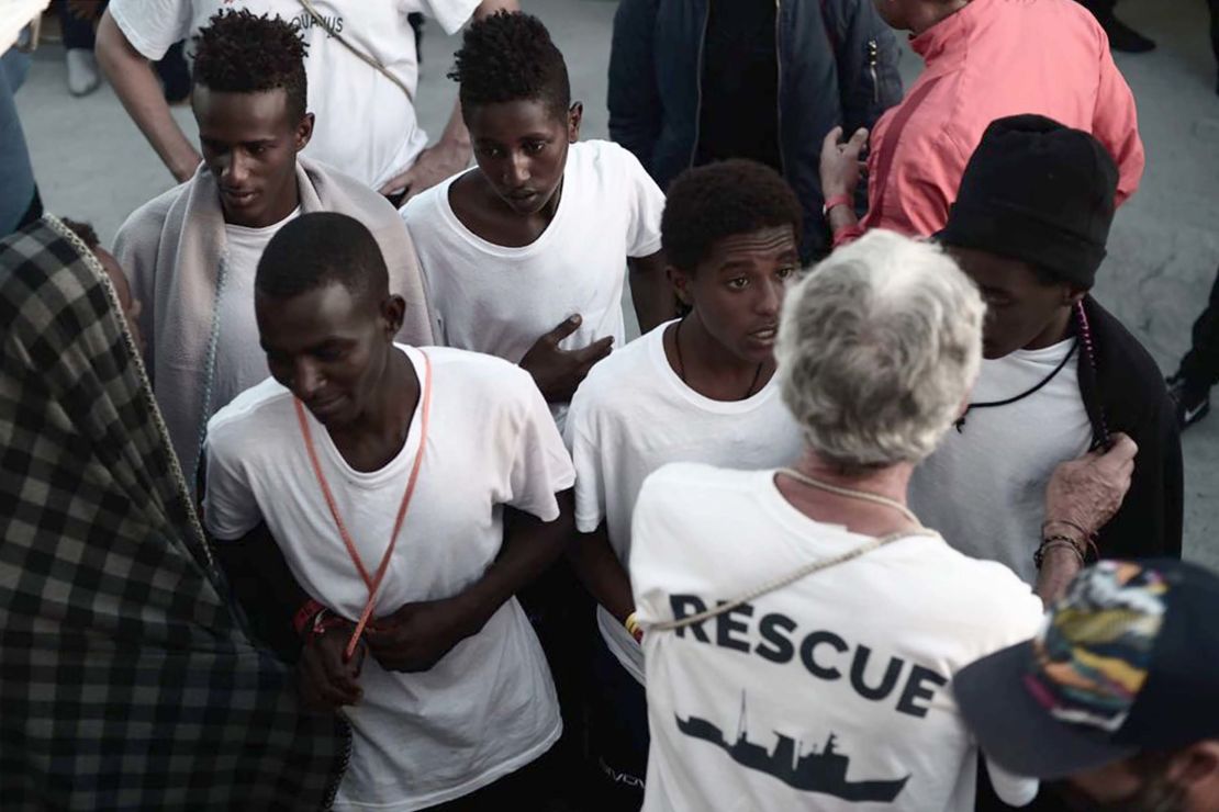 Among the migrants on board are 123 unaccompanied minors and six pregnant women.