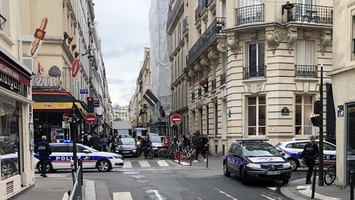 Bystanders in the Paris vicinity shared photos and video as the situation unfolded on Tuesday. 