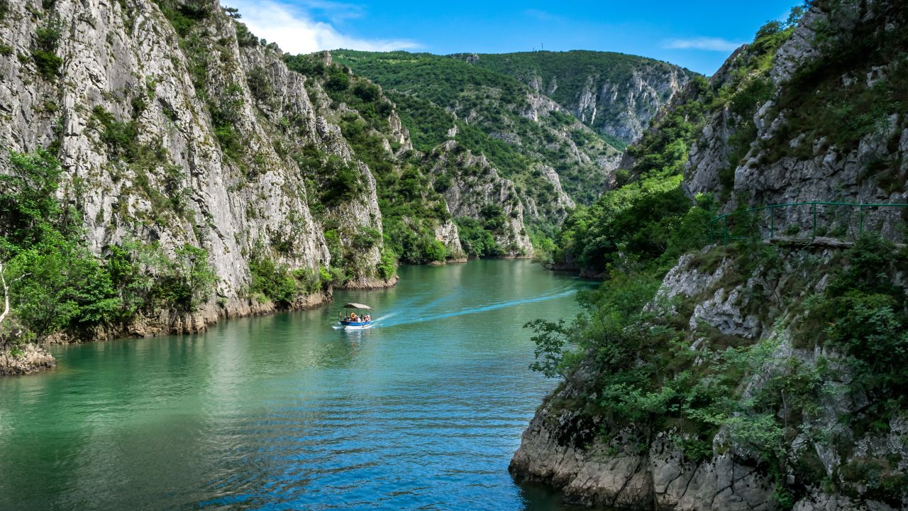 Canyon Matka is one of the prettiest spots to visit in Macedonia.