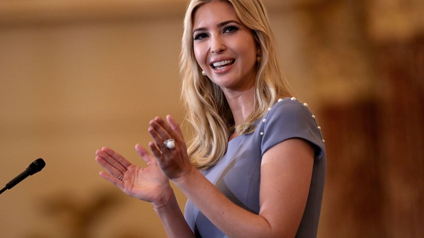 WASHINGTON, DC - JUNE 27:  Ivanka Trump delivers remarks at the U.S. State Department during the 2017 Trafficking in Persons Report ceremony June 27, 2017 in Washington, DC. The ceremony honored  eight men and women from around the world whose efforts have made a lasting impact on the fight against modern slavery.  (Photo by Win McNamee/Getty Images)