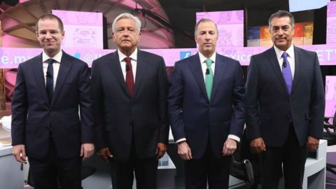 Mexico's presidential candidates, from left: Ricardo Anaya, Andres Manuel Lopez Obrador, Jose Antonio Meade and Jaime Rodriguez Calderon. 