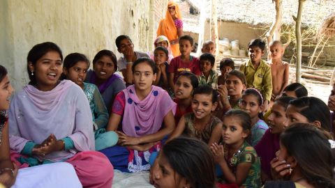 Rajni now leads a self-help and empowerment group of twenty girls in her village in Uttar Pradesh. 