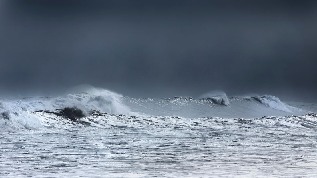 Unpredictable currents mean the coastline is favored by surfers.