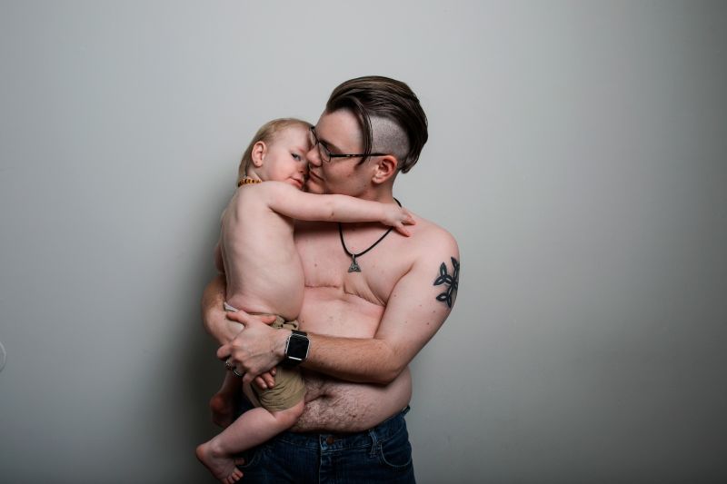 Fathers Day Transgender dad wants his son to see him as a man image pic