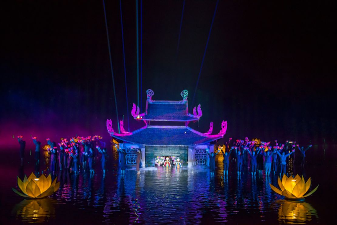 The Quintessence of Tonkin show takes place nightly, about 40 minutes outside of Hanoi. 