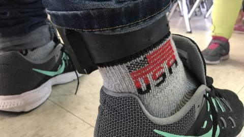 An undocumented immigrant from Guatemala was given a GPS monitor by Immigration and Customs Enforcement to wear on his ankle.