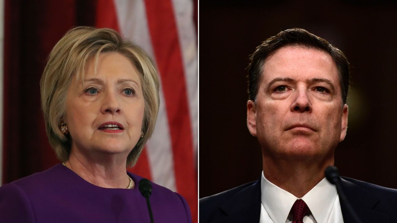 hillary clinton james comey split