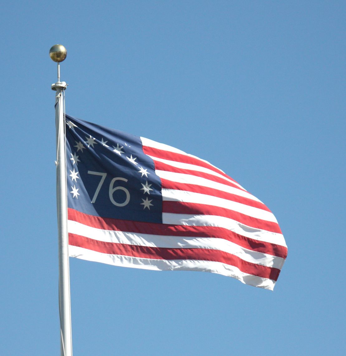 The Bennington flag was flown in the Battle of Bennington in 1777 by Nathaniel Fillmore, grandfather of President Millard Fillmore. Some dispute that this actual flag was flown at the battle, or that Fillmore actually flew it, but it remains a popular design today.