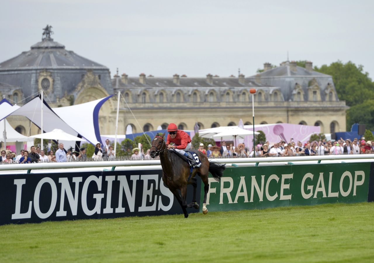 June's Prix de Diane is a 2,100-meter (1 mile 2½ furlongs) race for three-year-old fillies, known as the French Oaks in reference to the English fillies' Classic at Epsom the day before the Derby.