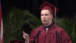 Student with autism gives powerful speech