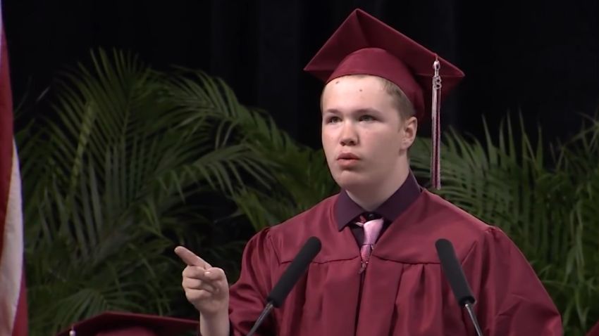 Student with autism gives powerful speech
