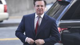 Paul Manafort arrives for a hearing at US District Court on June 15, 2018 in Washington, DC. (Photo by Brendan SMIALOWSKI / AFP)        (Photo credit should read BRENDAN SMIALOWSKI/AFP/Getty Images)