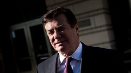 Former Trump campaign chairman Paul Manafort leaves Federal Court on December 11, 2017 in Washington, DC.
In October, Trump's one-time campaign chairman Paul Manafort and his deputy Rick Gates were arrested on money laundering and tax-related charges. Brendan Smialowski/AFP/Getty Images