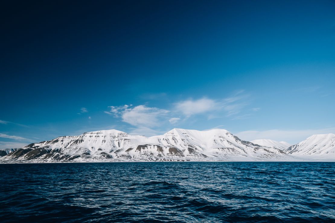Looking out to Longyearbyen, the capital of Svalbard.