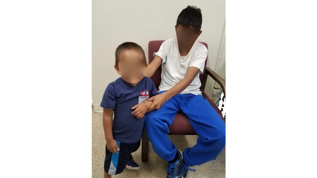 Ignacio Villatoro's 2-year-old and 13-year-old sons in the detention center in New York.