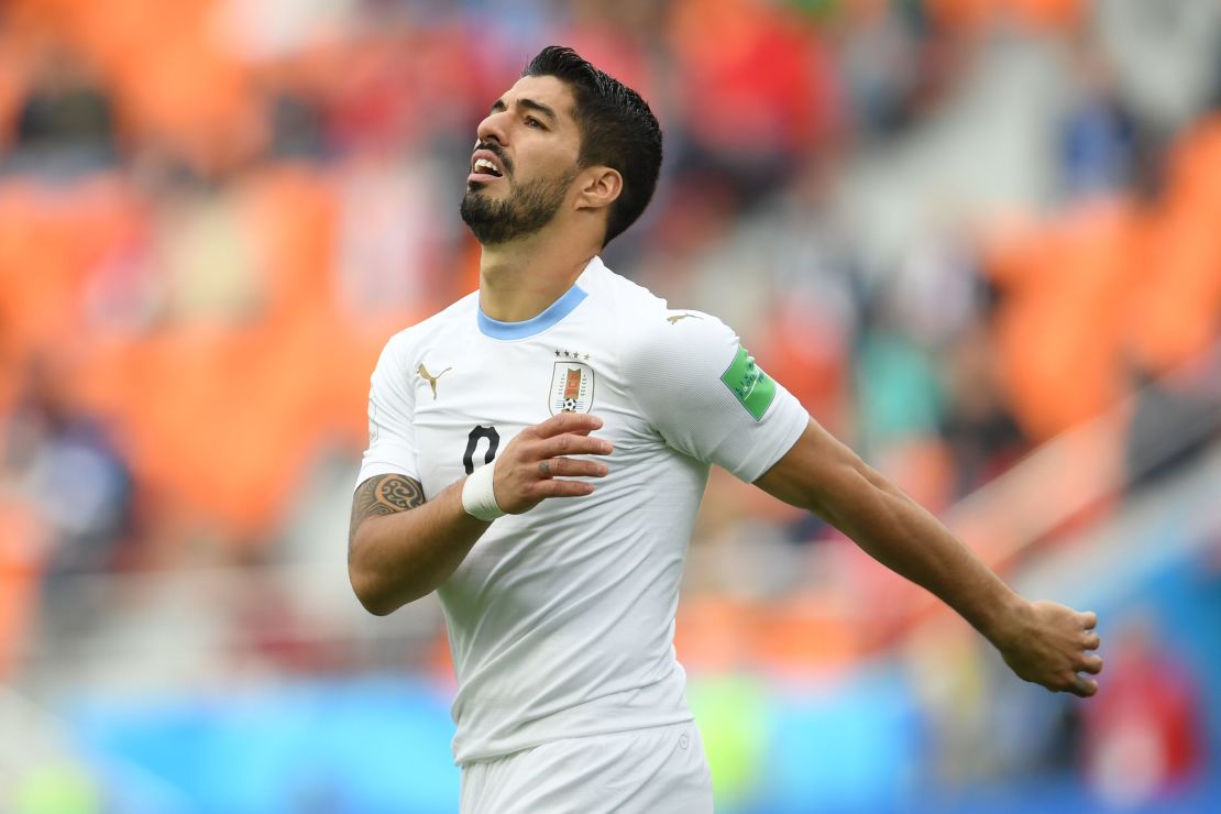 Luis Suarez looked out of sorts in the first half.