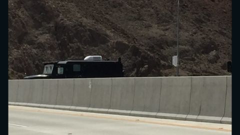 A man stopped his armored truck on the bridge near the Hoover Dam, blocking traffic for hours. 