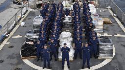 The crew of the Coast Guard Cutter Campbell seized an estimated $206 million in cocaine during a patrol in the Eastern Pacific Ocean