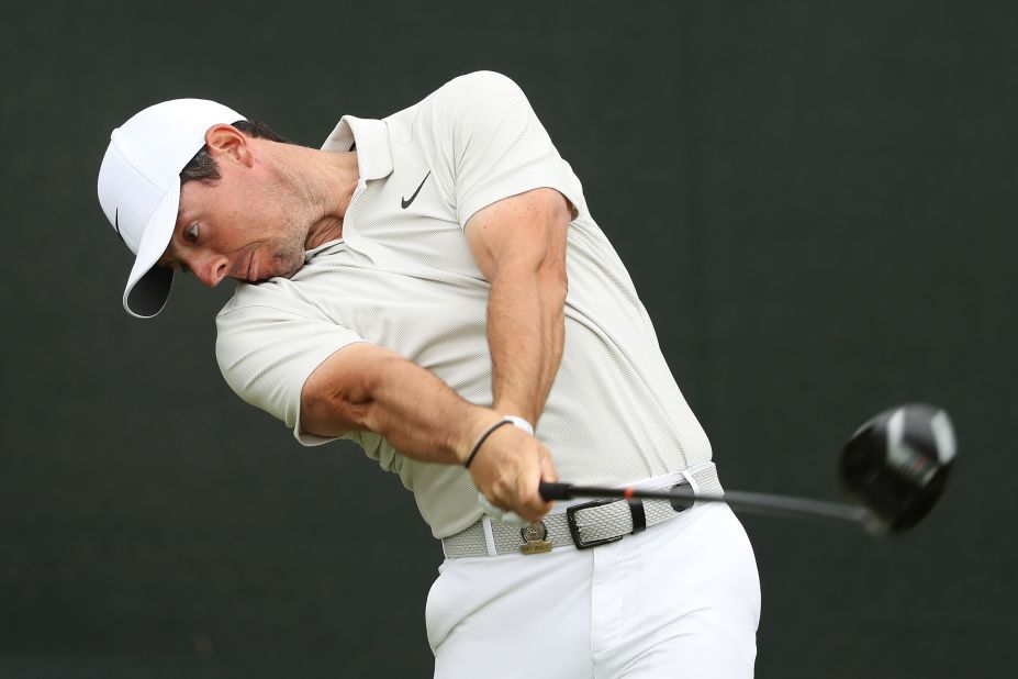 Rory McIlroy improved on his opening 80 with a round of 70 but still missed the cut by two Friday. 