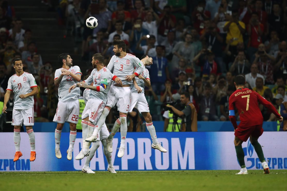 Ronaldo had previously not scored for Portugal from any attempted freekick.
