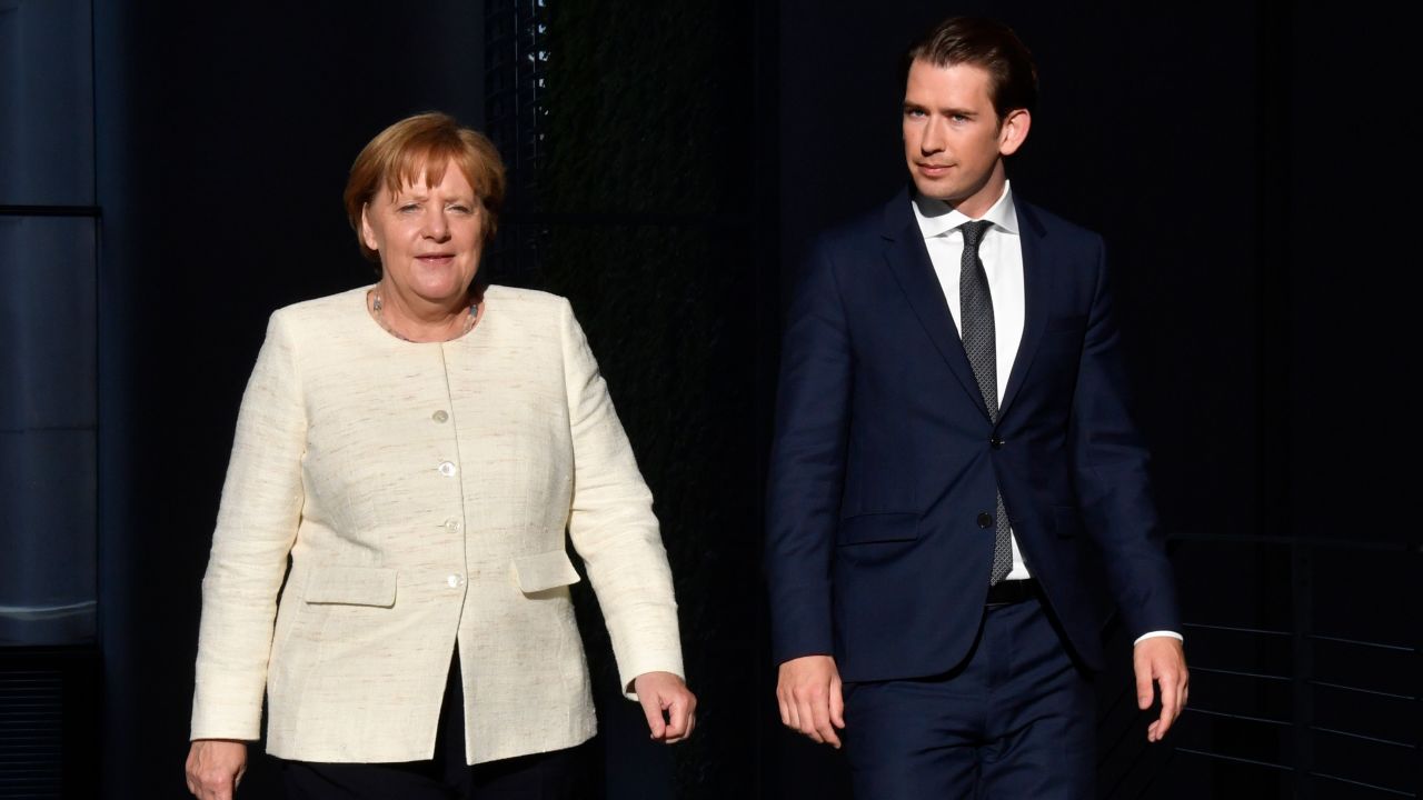 The political fortunes of Merkel and Kurz appear to be on different trajectories.  