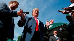 President Donald Trump speaks to reporters at the White House, Friday, June 15, 2018, in Washington. (AP Photo/Evan Vucci)