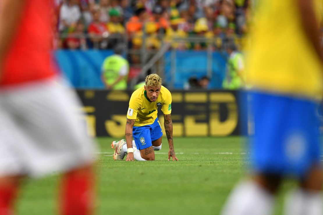 Neymar struggled to make an impact against Switzerland.