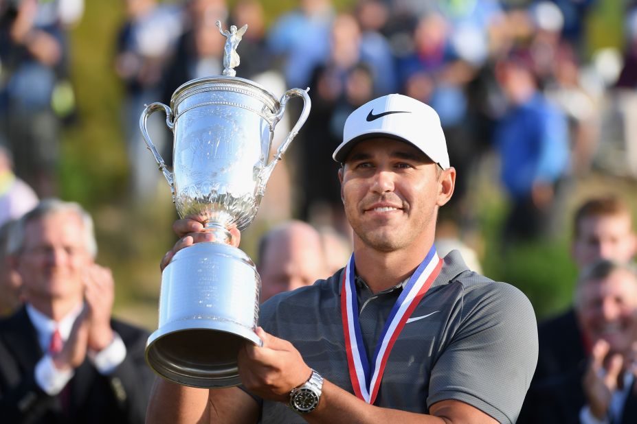 Brooks Koepka became the seventh man to win back-to-back US Open titles after overcoming a testing and controversial week at Shinnecock Hills.