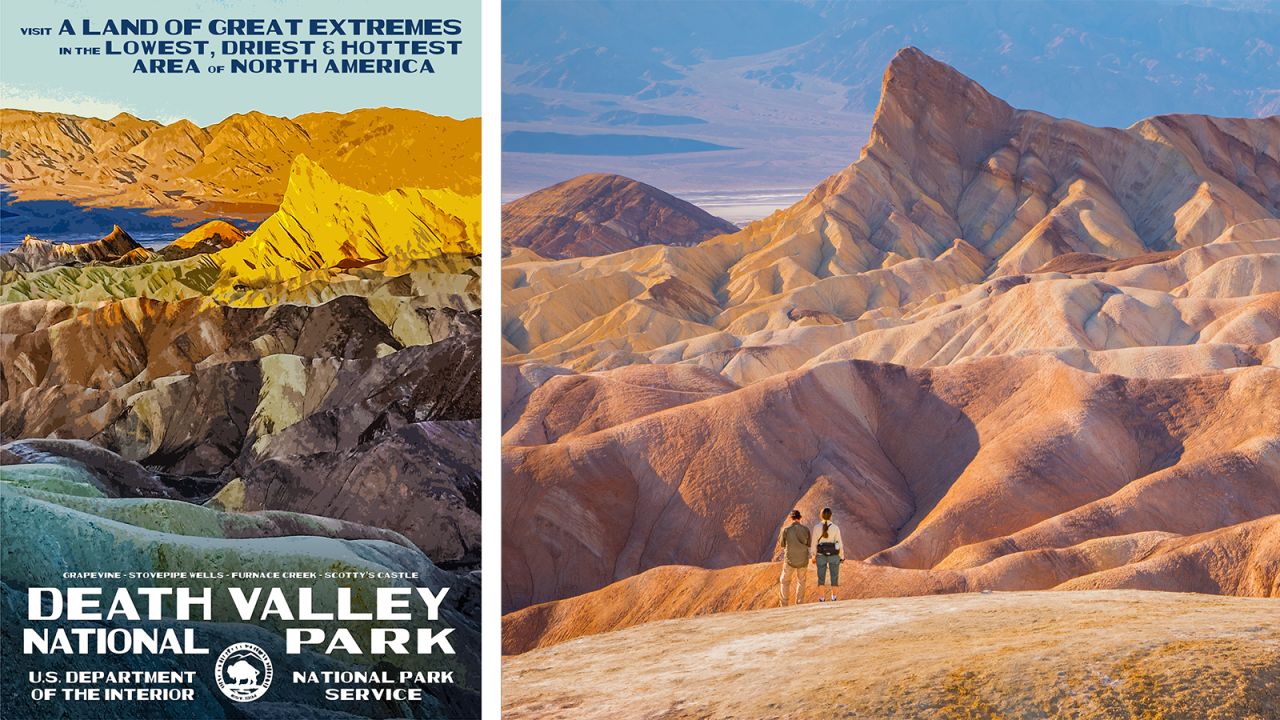 <strong>Death Valley National Park, California/Nevada:</strong> Although temperatures at Zabriskie Point reach 100 degrees in the afternoon, Decker spent several mornings in the freezing cold attempting to capture the area's dramatic sunrise. 