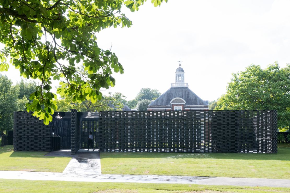 Serpentine Pavilion 2018, designed by Frida Escobedo, Serpentine Gallery, London (15 June -- 7 October 2018) (c) Frida Escobedo, Taller de Arquitectura. Photography: Iwan Baan