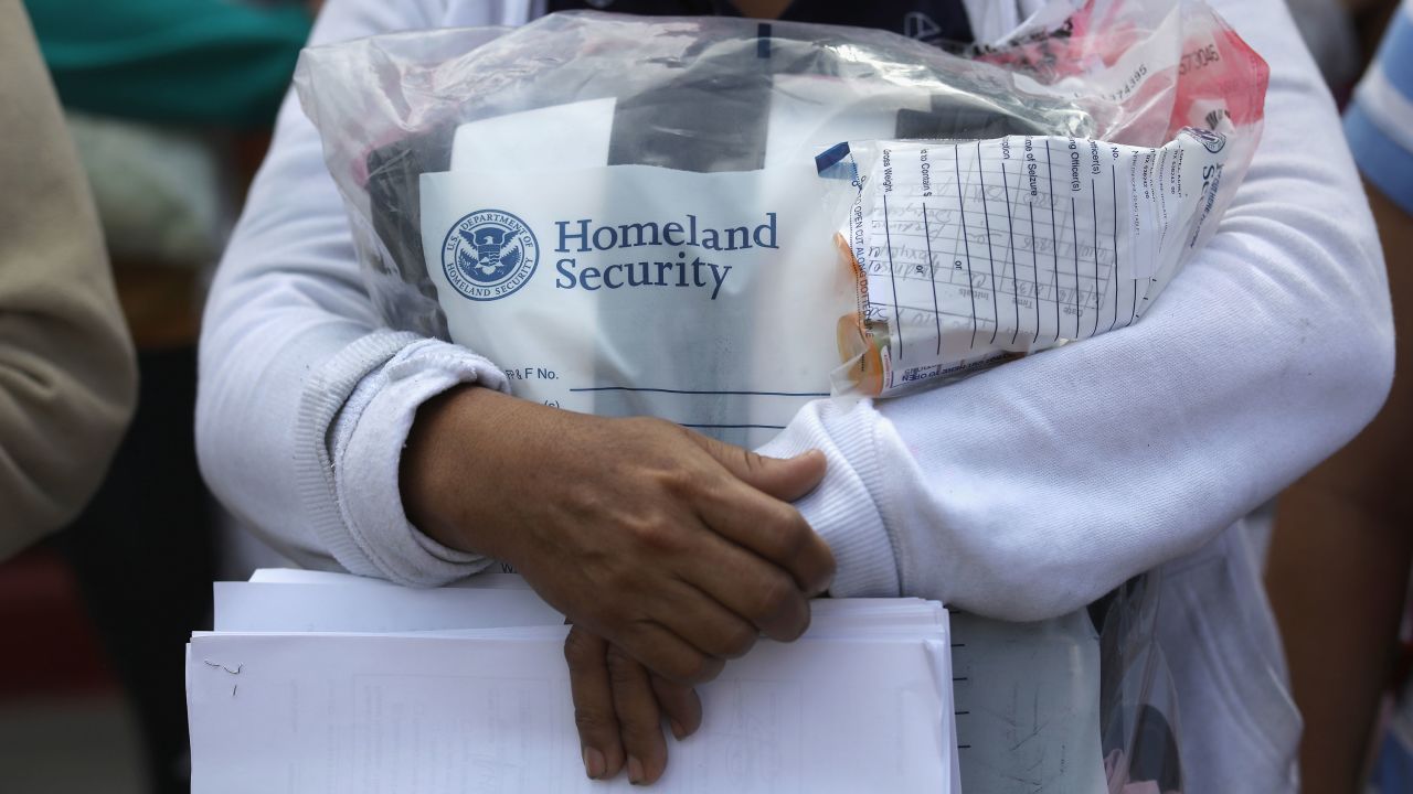 MCALLEN, TX - JUNE 11:  Central American immigrants depart ICE custody, pending future immigration court hearings on June 11, 2018 in McAllen, Texas. Thousands of undocumented immigrants continue to cross into the U.S., despite the Trump administration's recent "zero tolerance" approach to immigration policy.  (Photo by John Moore/Getty Images)