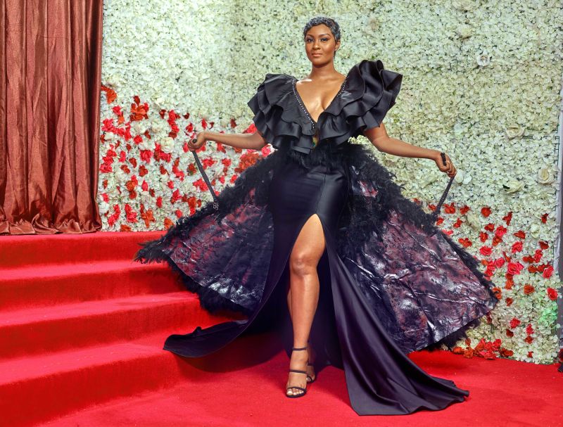 Nigerian red carpet sales dresses