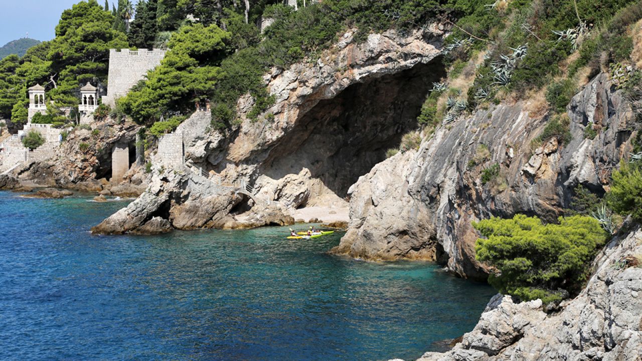 Sixteenth century scientist Marin Getaldić performed experiments in optics at this cave beach.