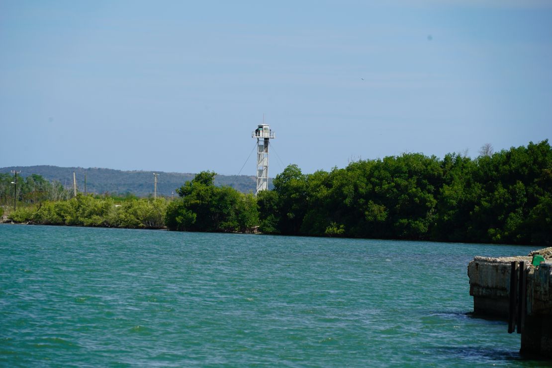 A guard tower on the Cuban side of Guantanamo Bay faces the US Naval Base. For decades, US and Cuban snipers have kept a constant eye on each other's movements. The area around the base -- dubbed "the Cactus Curtain" by US Marines -- is one of the last and longest-running fault lines of the Cold War.