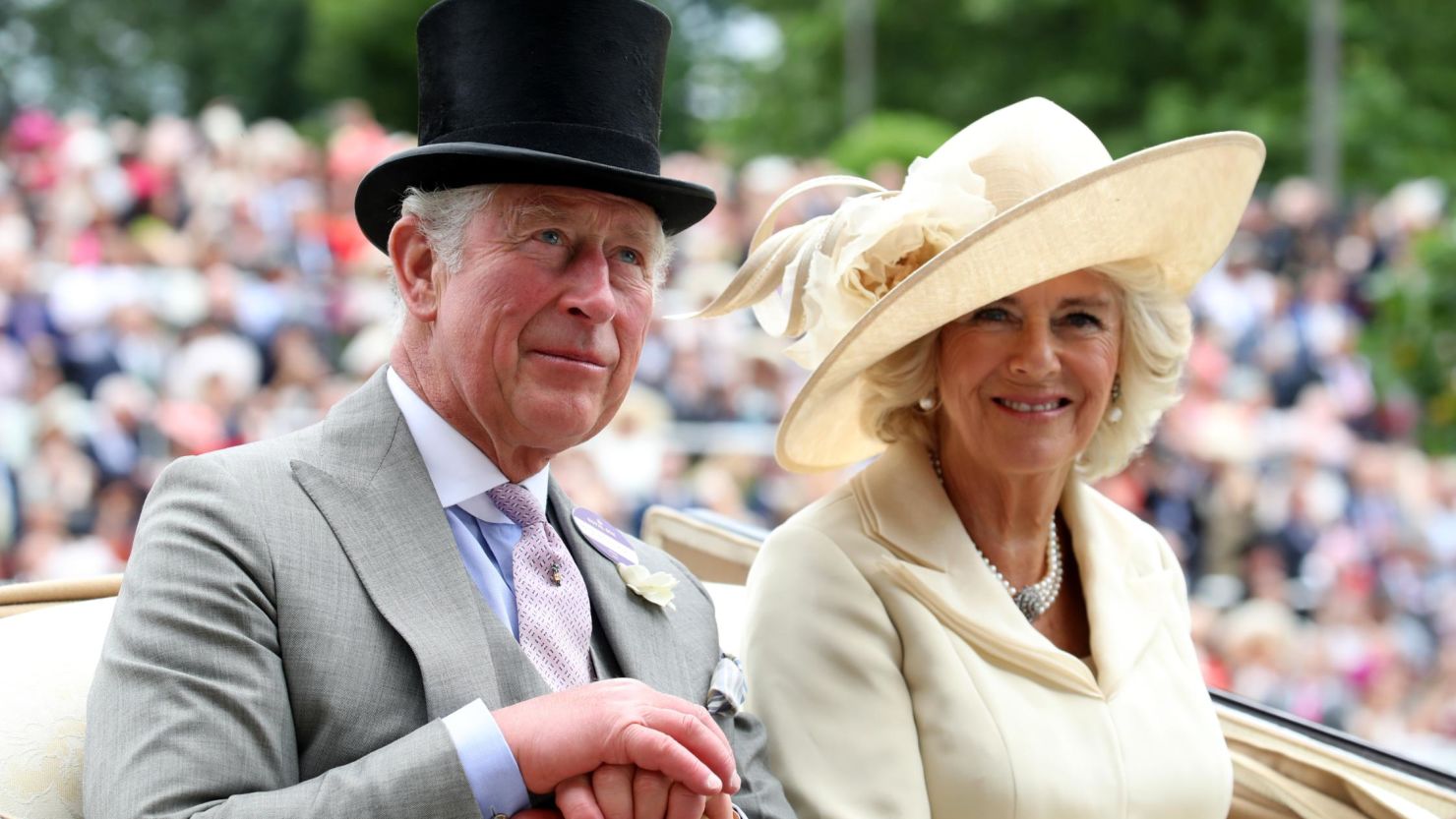 Prince Charles, Prince of Wales, and Camilla, Duchess of Cornwall, arriving at Royal Ascot in June. The couple visited Cork the same month.