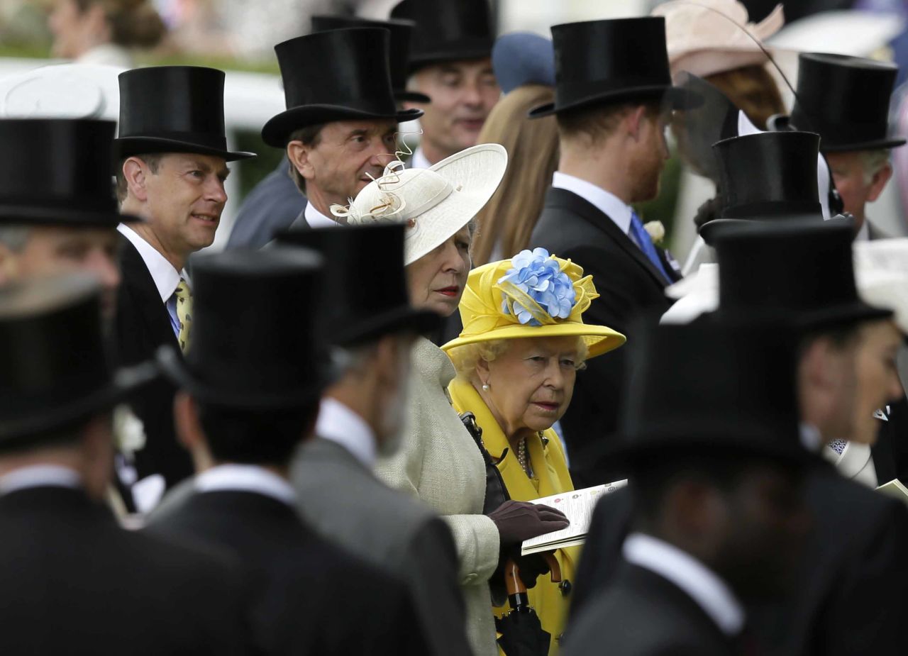 This year Queen Elizabeth wore a bright yellow outfit for the first day of Royal Ascot.
