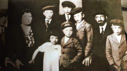 Rosalyn Haber (third from the left) with her family before they were transported to Auschwitz death camp in 1944. 
