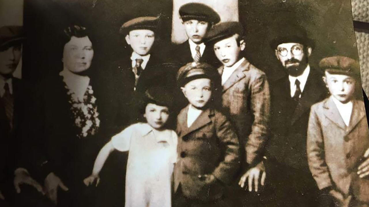 Rosalyn Haber (third from the left) with her family before they were taken to Auschwitz death camp in 1944. 
