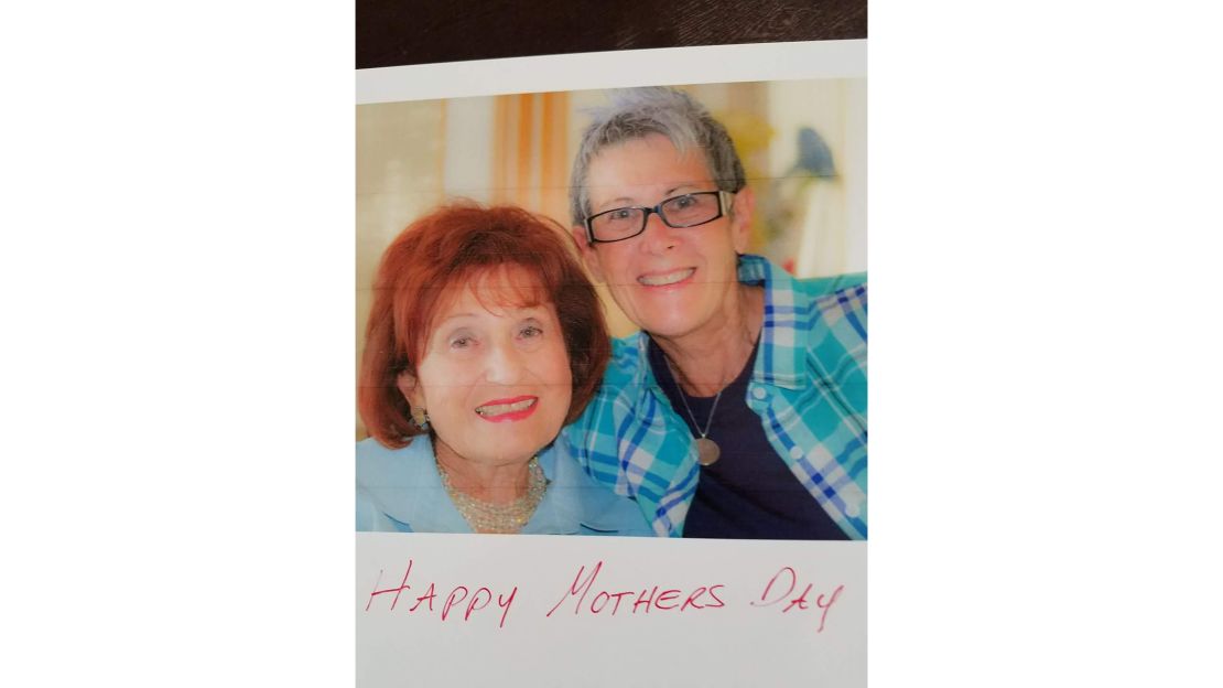 Rosalyn Haber (left) with her daughter, Leslie Haber (right), on Mother's Day.