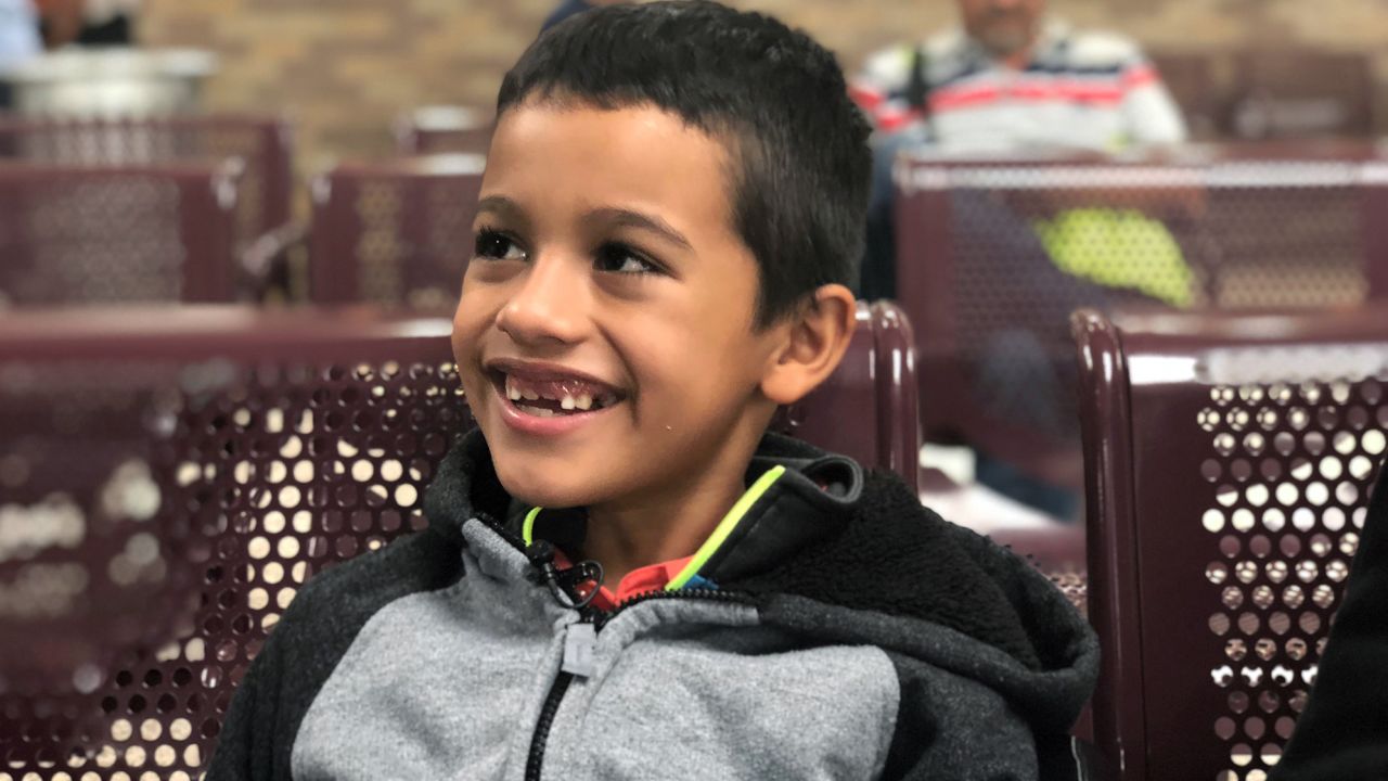 Emerson Alexander Morejon Gonzalez has been smiling since he was reunited with his father.