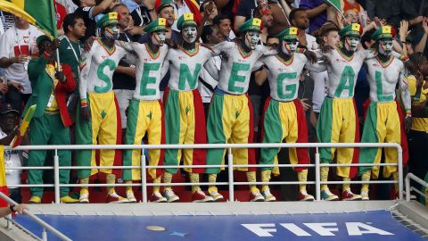 Senegal fans during their 2-1 win over Poland Tuesday.